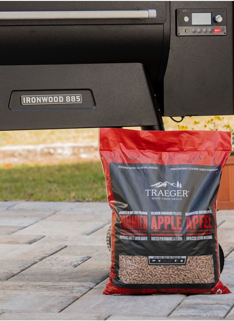 TRAEGER Apple Wood Fired Flavor 100% All-Natural Wood Pellets For Pellet Grills, Bbq, Bake, Roast, And Grill, 20Lb Bag  - Image 4