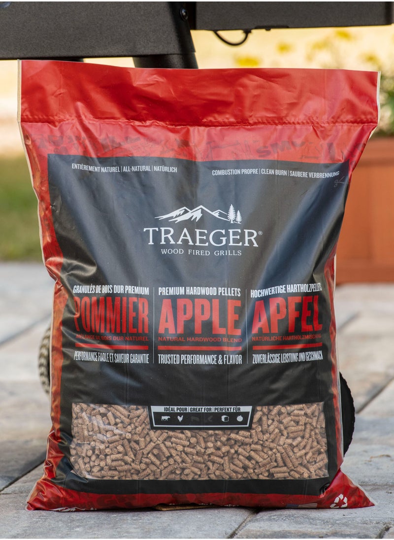 TRAEGER Apple Wood Fired Flavor 100% All-Natural Wood Pellets For Pellet Grills, Bbq, Bake, Roast, And Grill, 20Lb Bag  - Image 3