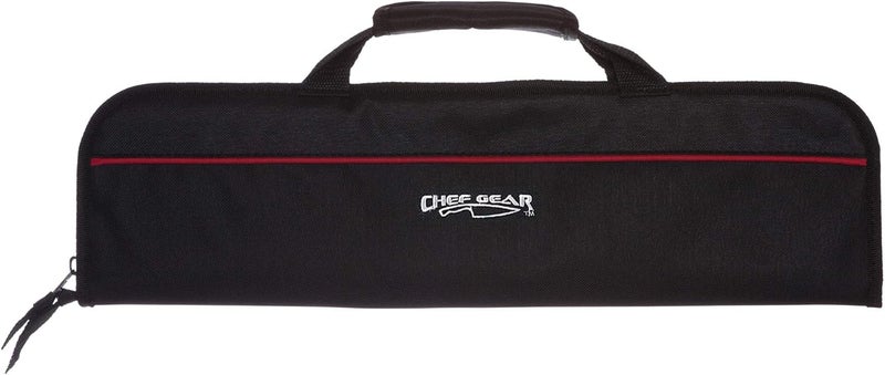 Ergo Chef حقيبة سكين الطهاة 5 جيوب قابلة للطي (أسود) خفيفة الوزن - مصنوعة من النايلون / البوليستر المتين - مثالية للطهاة المسافرين المشغولين - Image 1