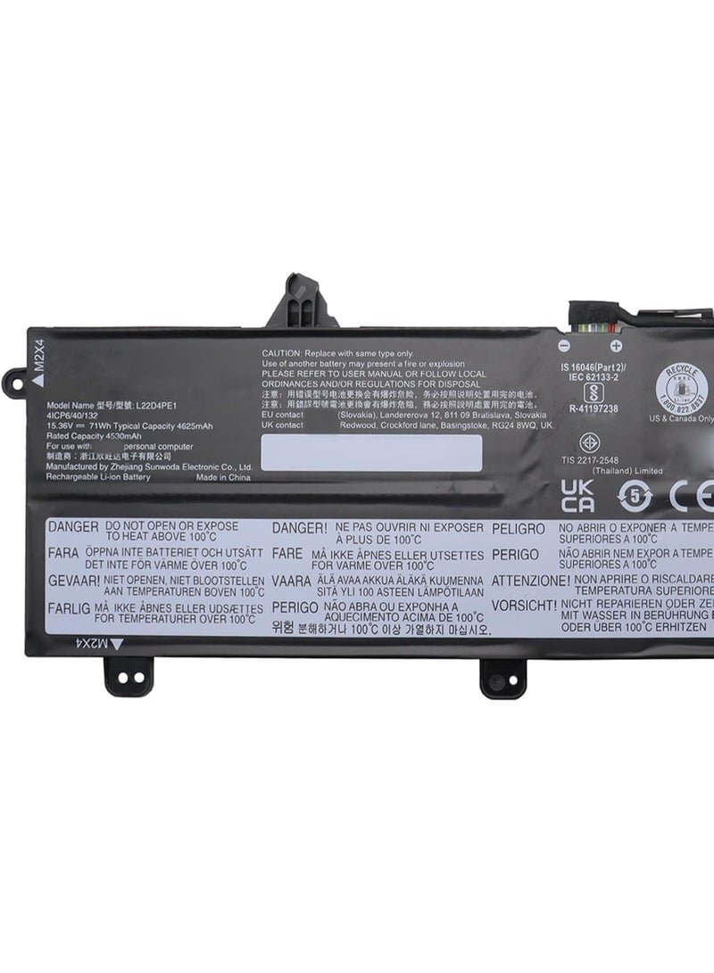 Terabyte REPLACEMENT L22D4PE1 L22M4PE1 Battery Compatible for Lenovo ThinkBook 16 G6 IRL/ThinkBook 16 G6 ABP/ThinkBook 16 G7 IML Series (15.36V 71Wh) - Image 2