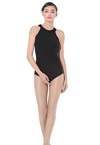 ModLatBal Womens Halter Neck Spandex Cotton Ballet Dance Gymnastics Leotard - Image 3