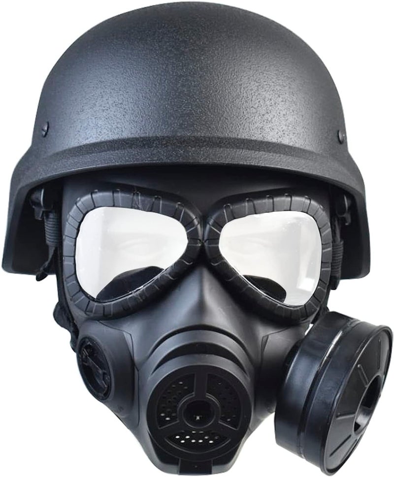 JFFCESTORE Airsoft Tactical Protective Mask M88 Helmet Full Face Eye Protection Skull CS Mask Adjustable Strap One Size fits All Airsoft BB Gun CS Game Party - Image 1