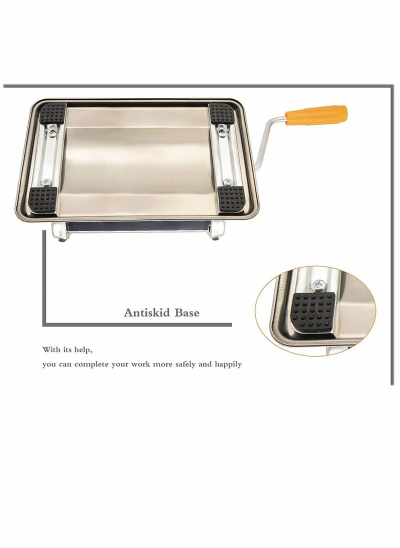 SYOSI - Clay Roller Machine Clay Presser Machine with Polymer Clay Cutters Clay Conditioning Machine 15 cm 5.91 Inch Wide Roller Thin 1 to 3 MM 6 Thickness Options for Craft Projects Clay Tools - Image 1