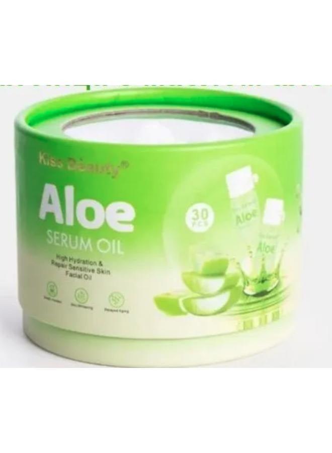 Kiss Beauty Kiss Beauty Aloe Vera Facial Serum in Aloe Vera Serum Oil Capsules 30 x 2ml - Image 1