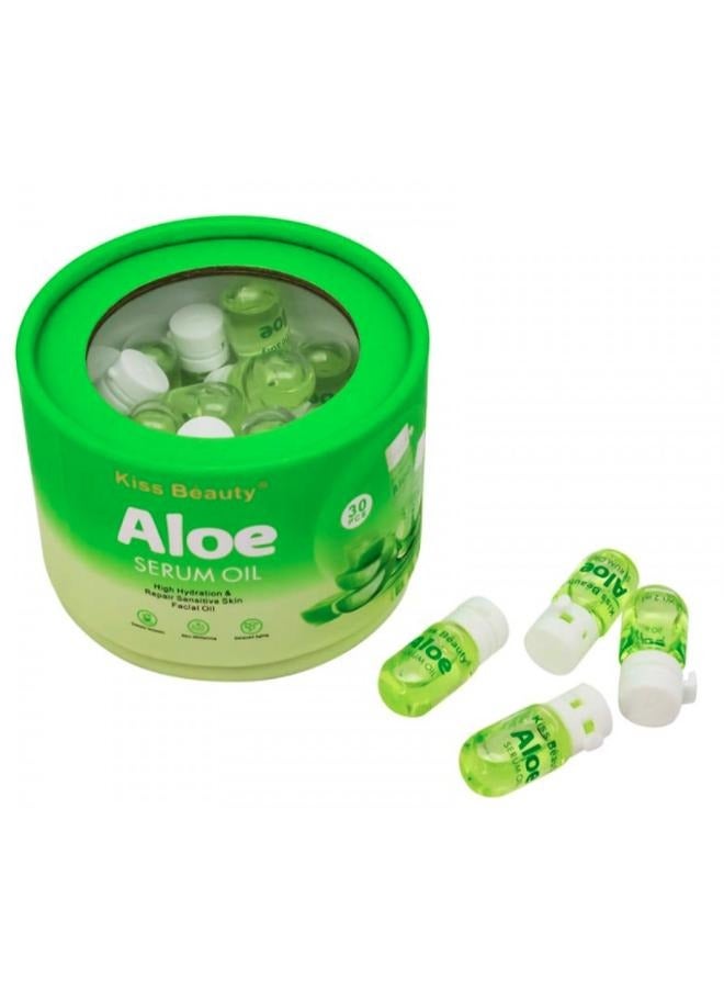Kiss Beauty Kiss Beauty Aloe Vera Facial Serum in Aloe Vera Serum Oil Capsules 30 x 2ml - Image 2