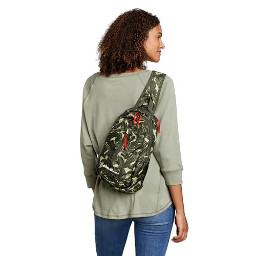 Eddie Bauer Stowaway Packable Sling Bag Foldable Travel Outdoor Lightweight Compact Everyday Carry Ripstop Nylon 10L Spruce Green - Image 3