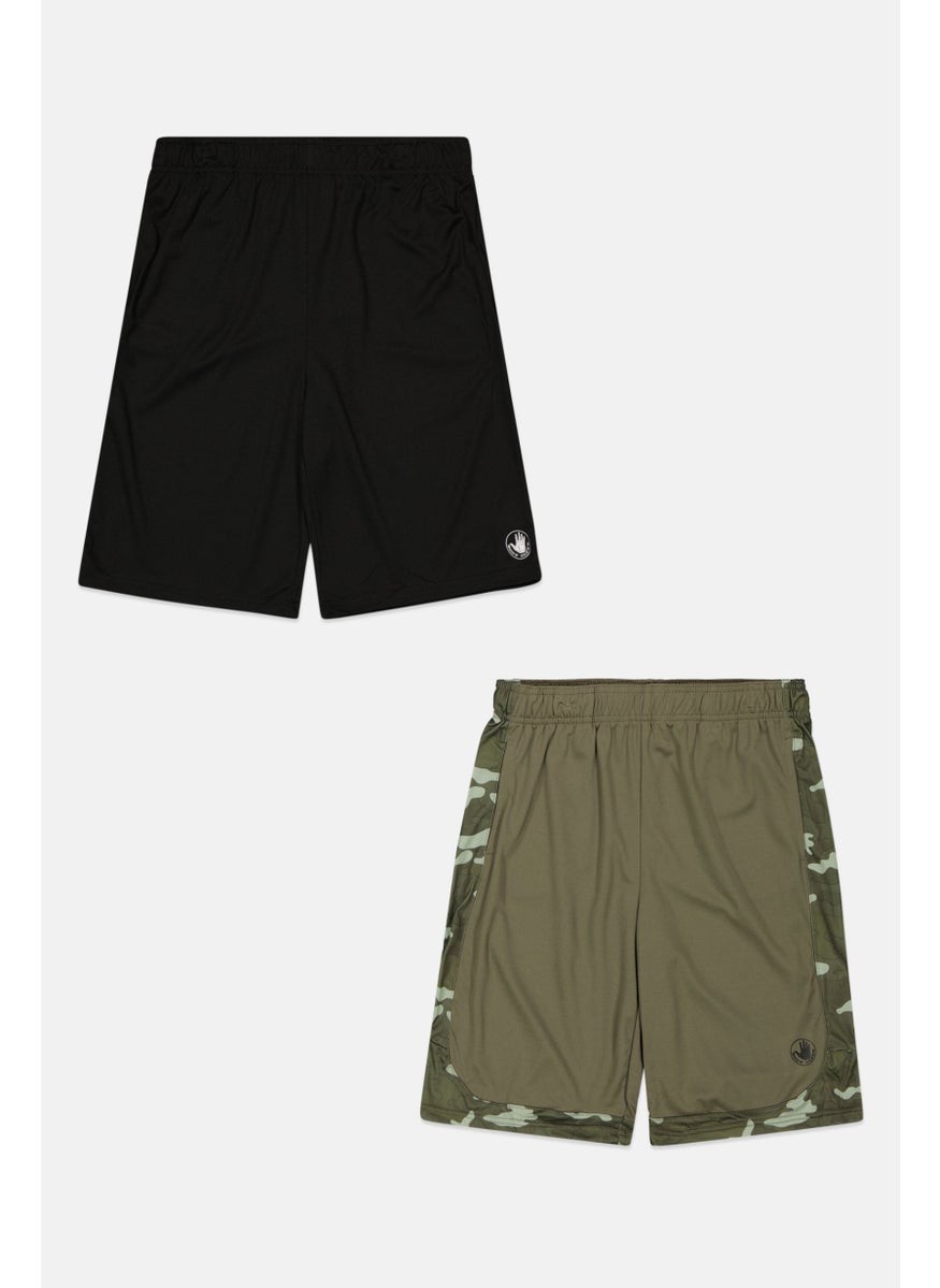 Body Glove - Kids Boy 2 Pcs Brand Logo Basic Shorts, Black Combo - Image 1
