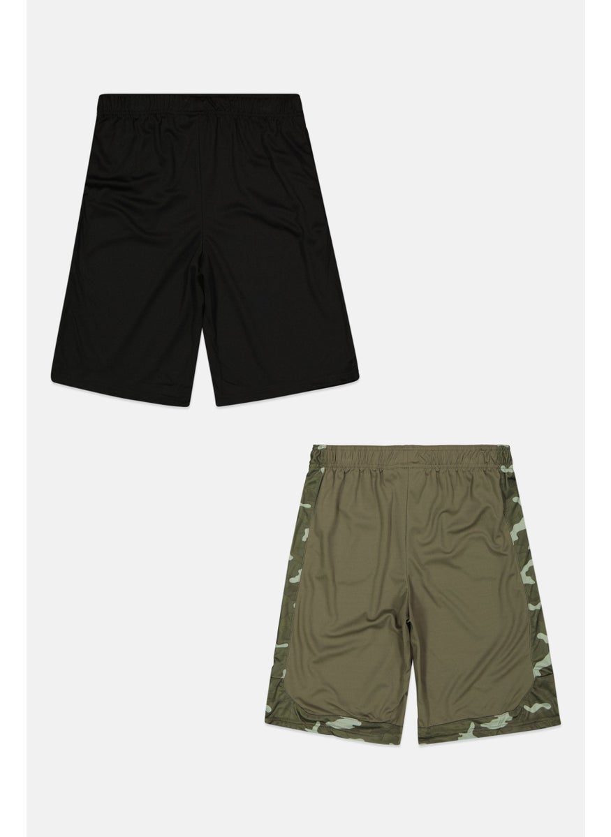 Body Glove - Kids Boy 2 Pcs Brand Logo Basic Shorts, Black Combo - Image 1