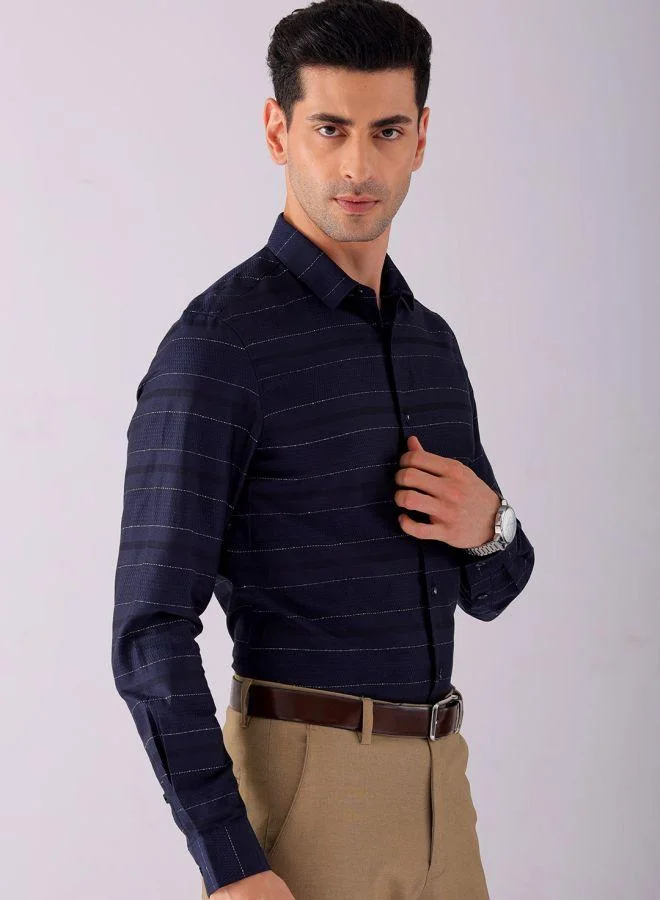 شركة المرآب الهندية Men Slim Fit Solid Full Sleeves Cutaway Collar Party Wear Shirt