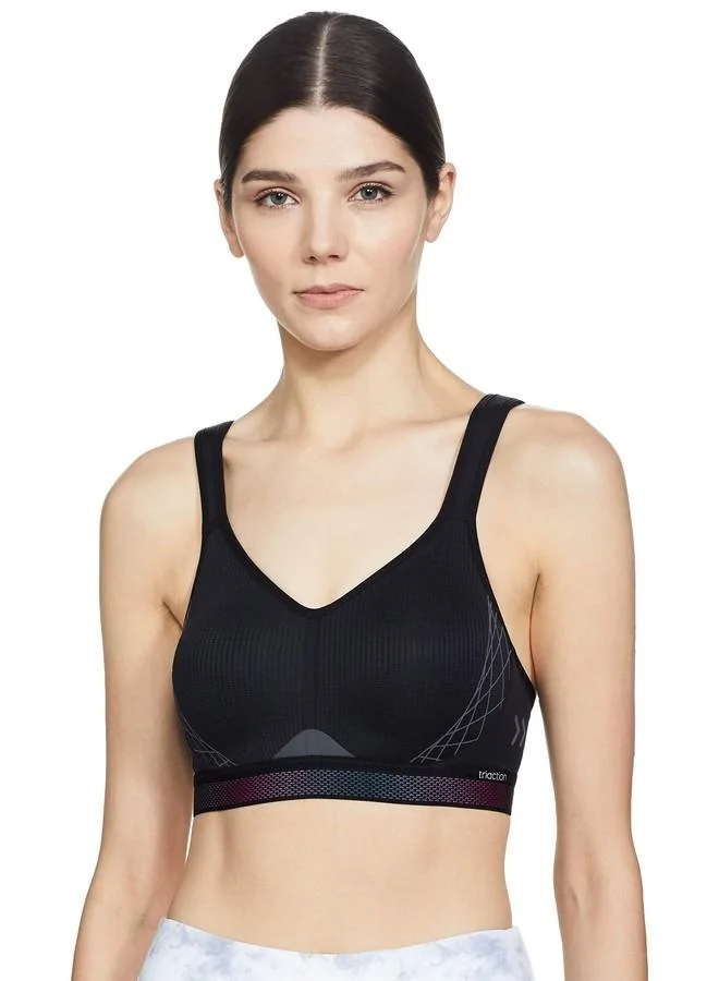 ترايامف Triumph International Women's Padded | Wireless | 110I596 Triaction Cardio Cloud 34C Black Sports Bra | Pack of 1