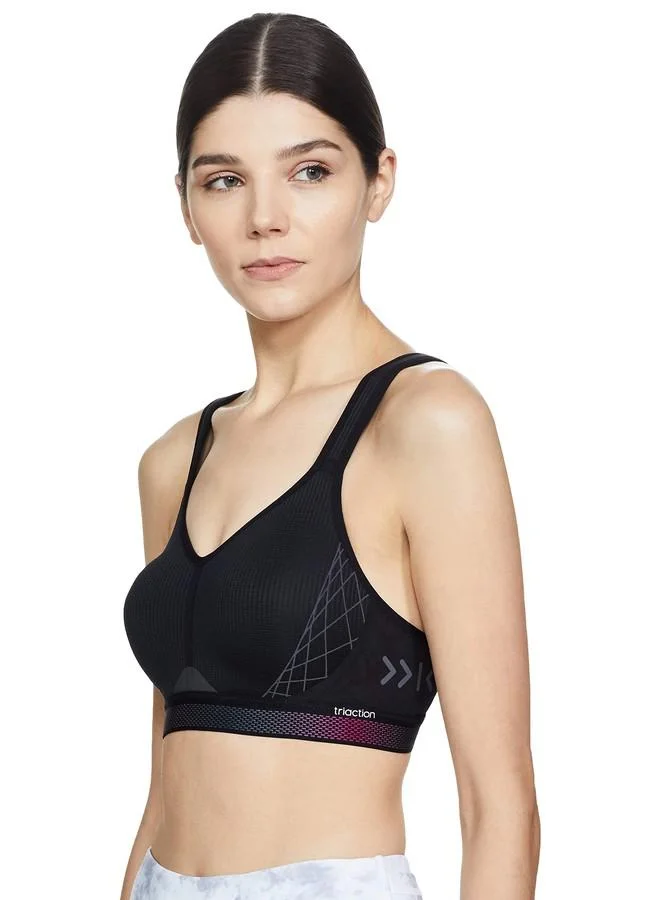 ترايامف Triumph International Women's Padded | Wireless | 110I596 Triaction Cardio Cloud 34C Black Sports Bra | Pack of 1
