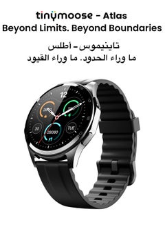 Tinymoose Atlas Smartwatch | AMOLED Display, GPS, AI-Powered Fitness Tracking, 15-Day Battery Life, Heart Rate & SpO2 Monitor, 30M Water Resistant, Bluetooth Calling, Super Responsive Touchscreen, for Android & iOS – Midnight Black - pzsku/Z69AF3A61F081D590AB1DZ/45/1741278998/3ed24794-4fc6-4c19-bf6d-f3bac209ed71