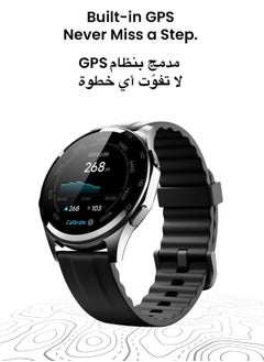 تاينيموس ساعة ذكية أطلس | شاشة AMOLED فائقة الوضوح، نظام GPS، تتبع اللياقة بالذكاء الاصطناعي، عمر بطارية 15 يومًا، قياس نبض القلب وSpO2، مقاومة للماء حتى 30 مترًا، مكالمات بلوتوث، شاشة لمس سريعة الاستجابة، متوافق مع أندرويد وiOS – أسود ليلي  - Image 4
