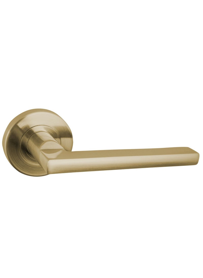 Yale - Yale Lever Handle Rose Antique Brass Cortina Design Essential - Image 1