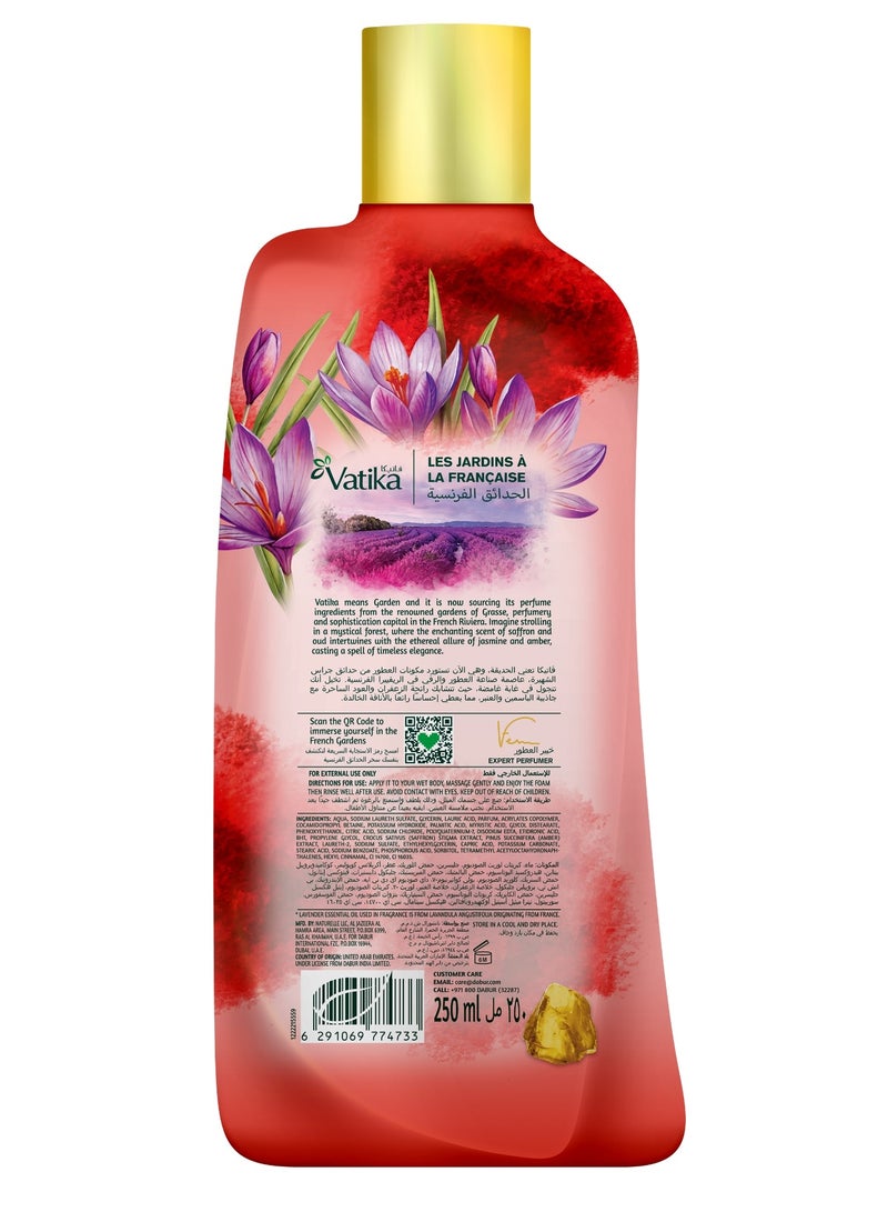 Vatika Naturals Magical Saffron Body Wash (2x250ml) Value Pack, 24 Hours Long Lasting Fine Fragrance, For Glowing Skin, With Essential Oils from France - Image 2