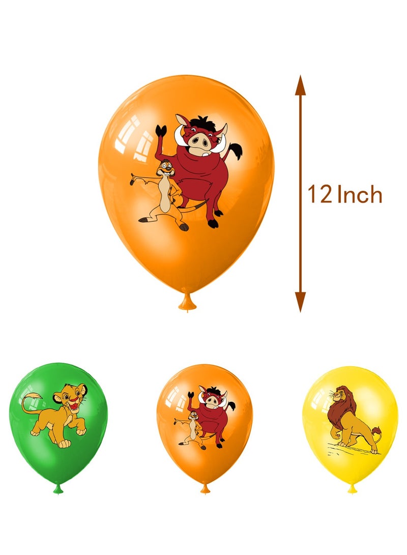 Lion King Theme Birthday Party Decoration Lion King Simbara Flag Cake Card Balloon Party Supplies Decoration - Image 5