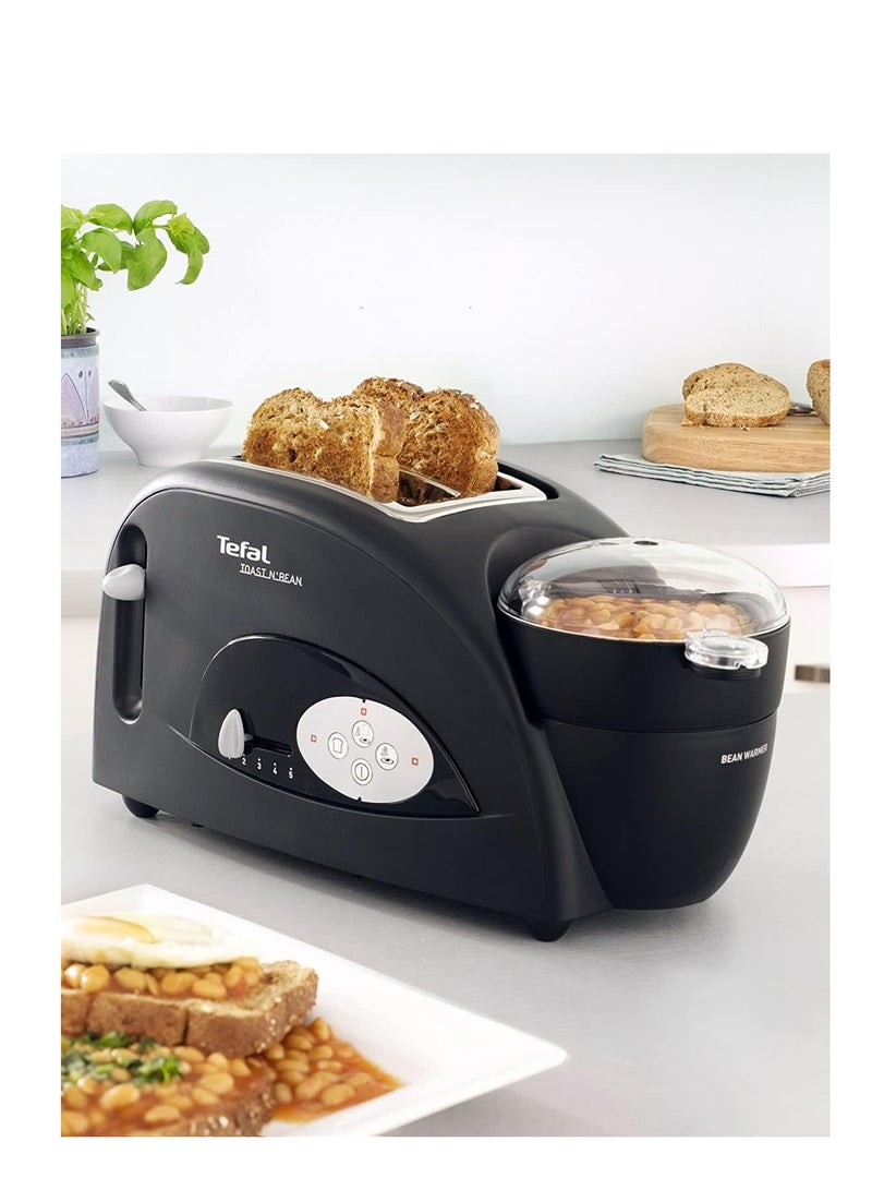Tefal Toast n Bean, 2 Slice Toaster, Bean & Egg maker, 1200 W, Black, TT552842 1200 W TT552842 BLACK - Image 2
