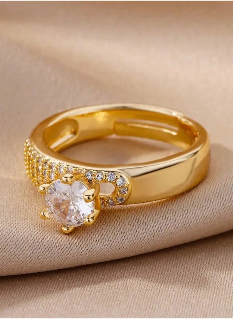 JewelryPalace 18k Gold Plated Stainless Steel Ring For Women  - Image 3