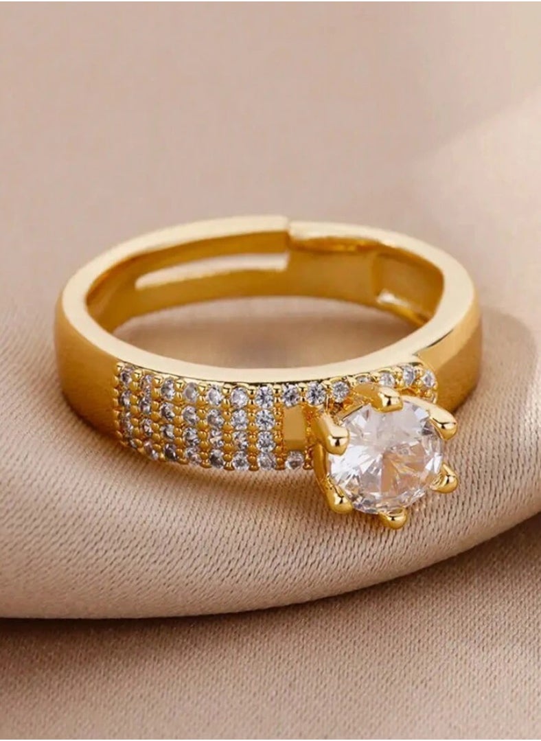 JewelryPalace 18k Gold Plated Stainless Steel Ring For Women  - Image 4