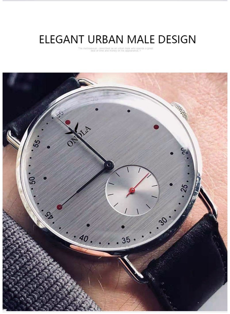 أونولا ساعة كوارتز طلابية بسيطة، عملية، فائقة الرقة - Image 3