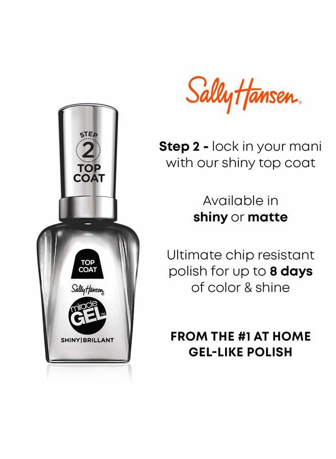 Sally Hansen Miracle Gel Nail Polish At-home gel manicure, Sweet Tea, Nude Shades - 14.7ml - Image 4