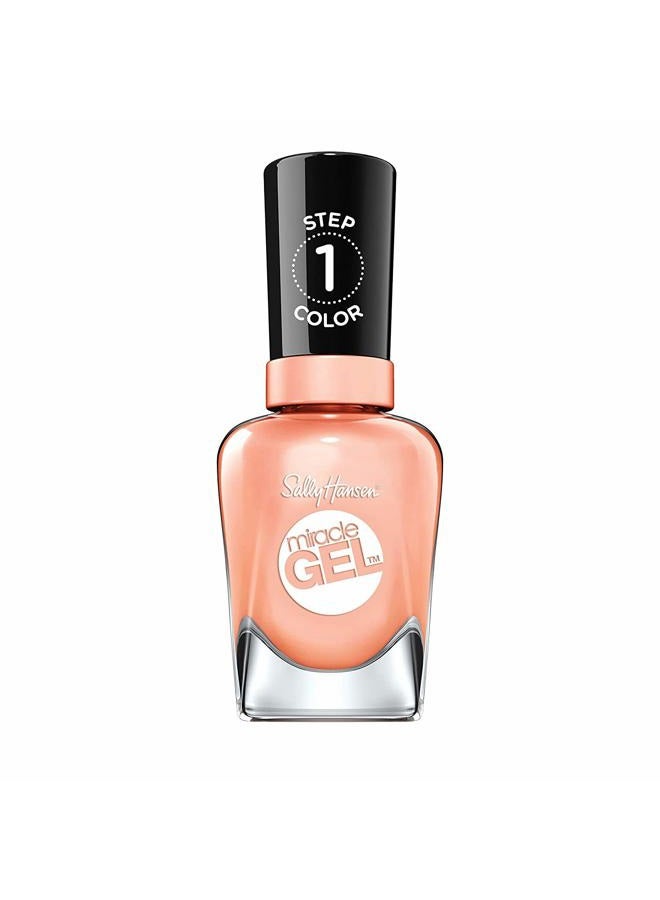 Sally Hansen Miracle Gel Nail Polish At-home gel manicure, Sweet Tea, Nude Shades - 14.7ml - Image 1