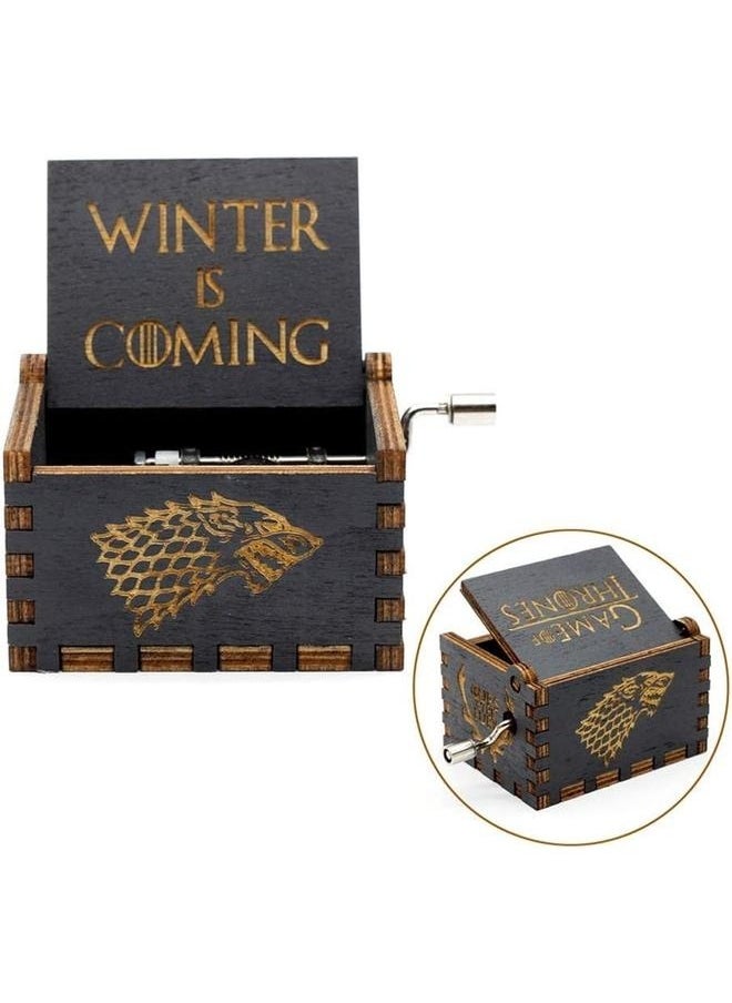 yongsheng Game Of Thrones Wonderful Classic Mini Hand Crank Style Wooden Music Box  - Image 2