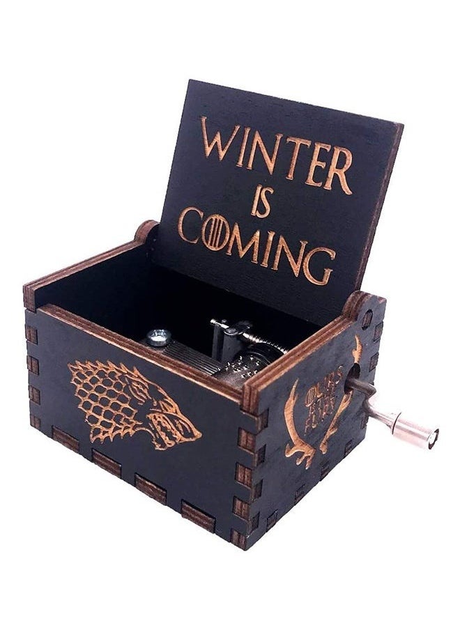 yongsheng Game Of Thrones Wonderful Classic Mini Hand Crank Style Wooden Music Box  - Image 4