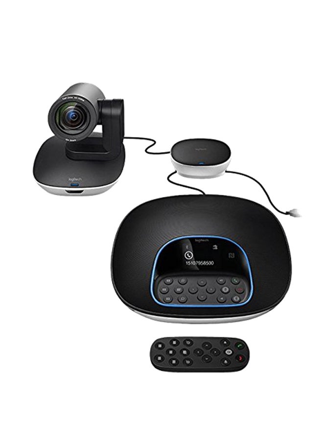 Logitech Group Video Conferencing Webcam Black - Image 1