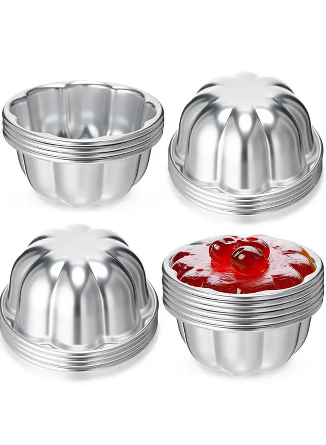 14 Pcs Aluminum Alloy Non Stick Baking Molds Flower Pumpkin Tart Pans Stackable Dishwasher Safe - Image 1