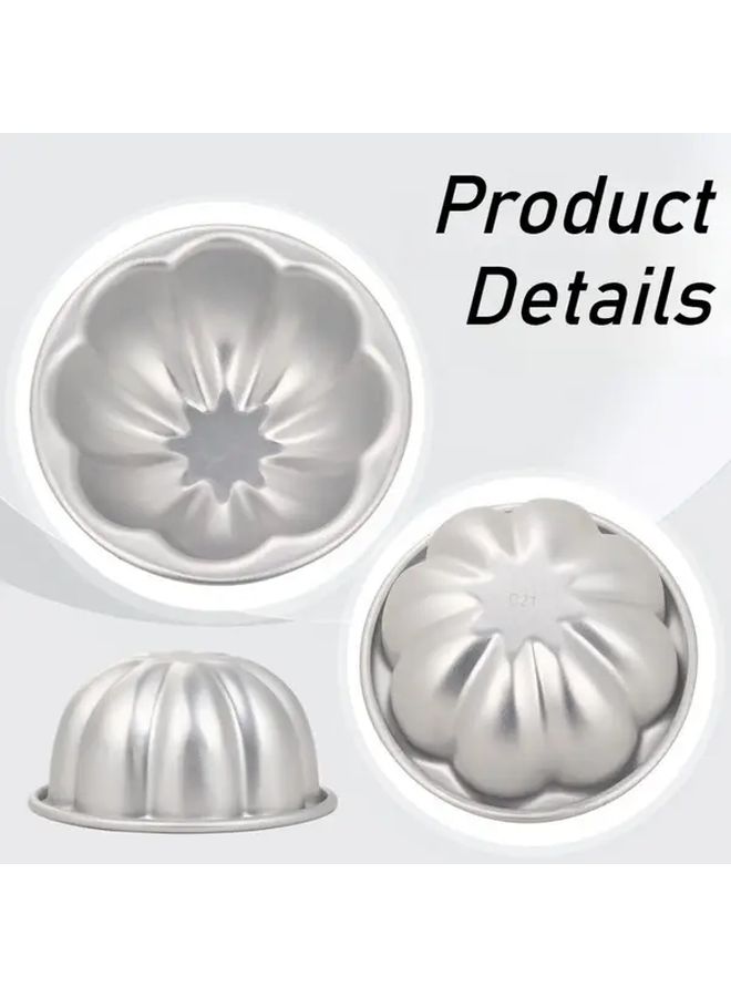 14 Pcs Aluminum Alloy Non Stick Baking Molds Flower Pumpkin Tart Pans Stackable Dishwasher Safe - Image 5