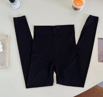Versatile Acid Bathing Skin High Elasticity Seamless Thin Heat Self-Generating Slimming Autumn Suit Long Sleeve Warm Thermal Und Brown pants  - Image 3