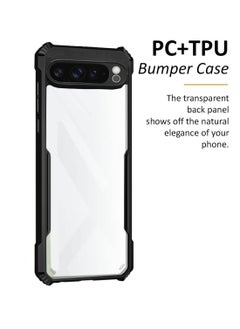 Wtech Google Pixel 9 Pro XL 5G 2024 Hybrid TPU Silicone With Raised Armour Bumpers Slim Case Cover - Black  - Image 2