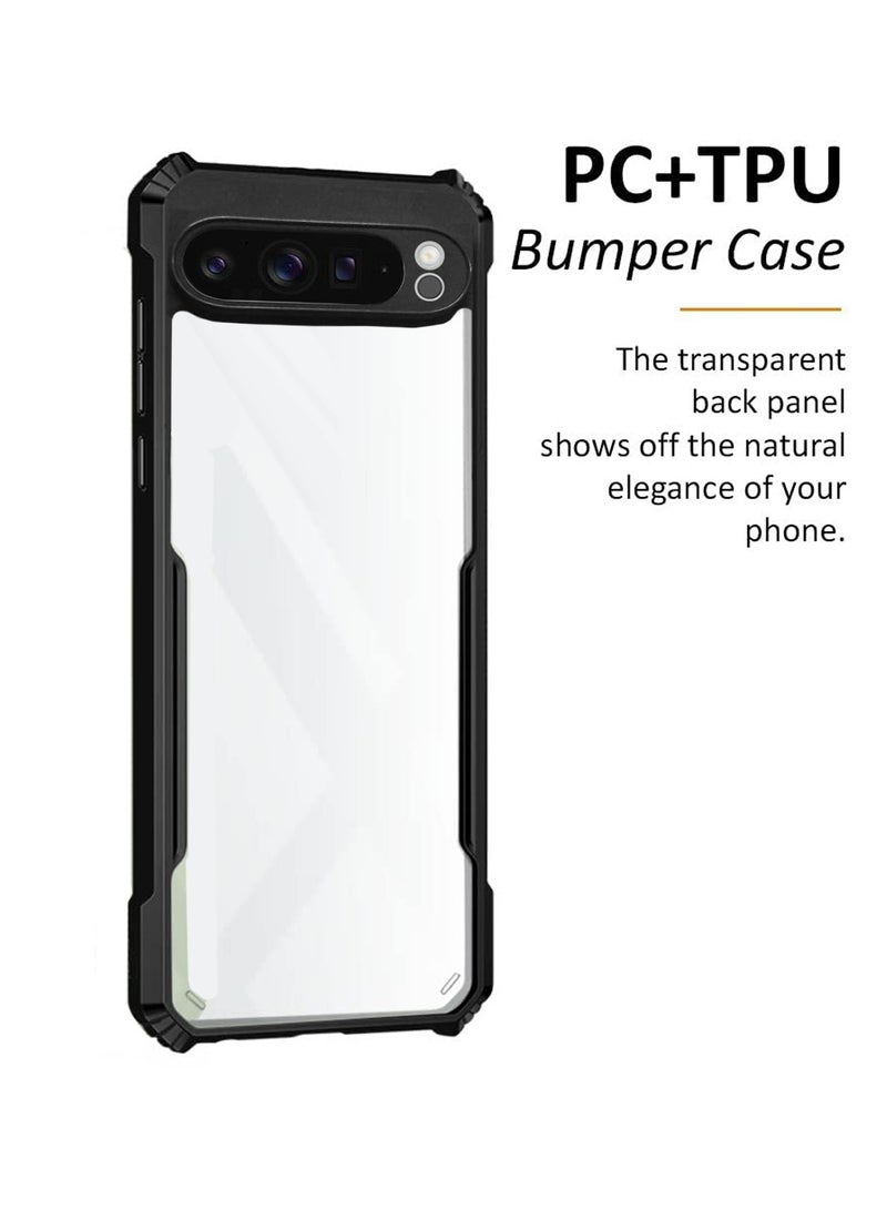 Wtech Google Pixel 9 Pro XL 5G 2024 Hybrid TPU Silicone With Raised Armour Bumpers Slim Case Cover - Black  - Image 2