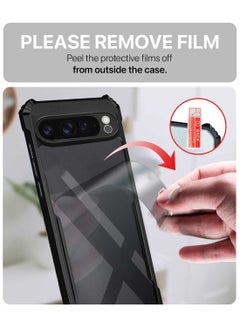 Wtech Google Pixel 9 Pro XL 5G 2024 Hybrid TPU Silicone With Raised Armour Bumpers Slim Case Cover - Black  - Image 5