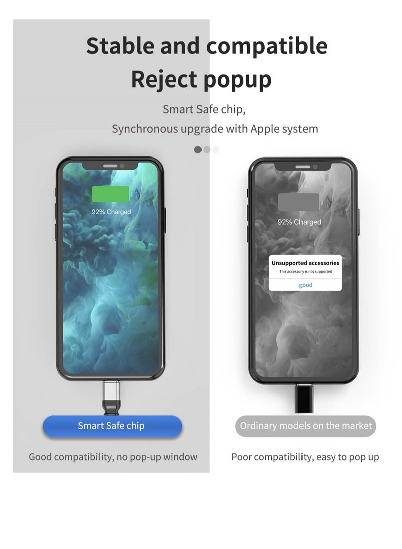 Excefore for iphone Headphone Adapter, Dual Lightning Adaptador Para for Apple Splitter Audio and Charge Charger Earphone 2 in 1 Dongle Jack Earbud Cable Compatible for iPhone 13 12 11 Pro Max, 2PCS - Image 5