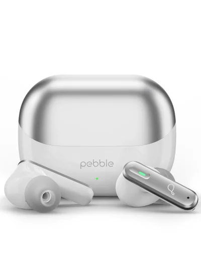 Pebble Euphoria ANC Earbuds Up to 35 dB | 30 Hrs Playtime with Quick Charge, Deep Base, ENC TWS, Quad Mics, Low Latency Mode , Active Noise Cancellation