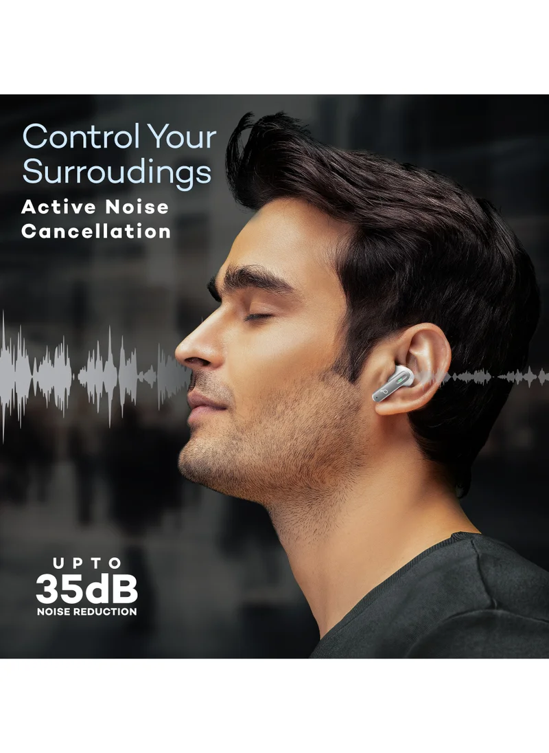 Pebble Euphoria ANC Earbuds Up to 35 dB | 30 Hrs Playtime with Quick Charge, Deep Base, ENC TWS, Quad Mics, Low Latency Mode , Active Noise Cancellation