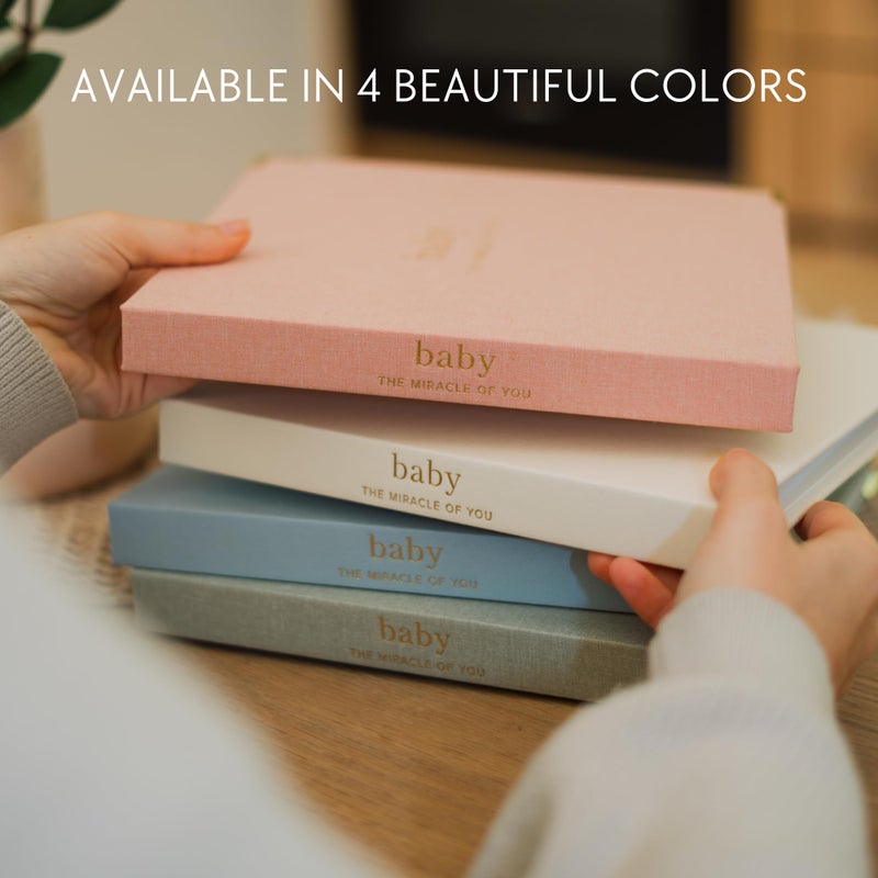 ZICOTO Keepsake Baby Memory Book for Boys and Girls - Timeless First 5 Year Baby Book - Neutral Journal Scrapbook or Photo Album - Record a Milestone for Every Event from Birth to Age 5 - Image 4