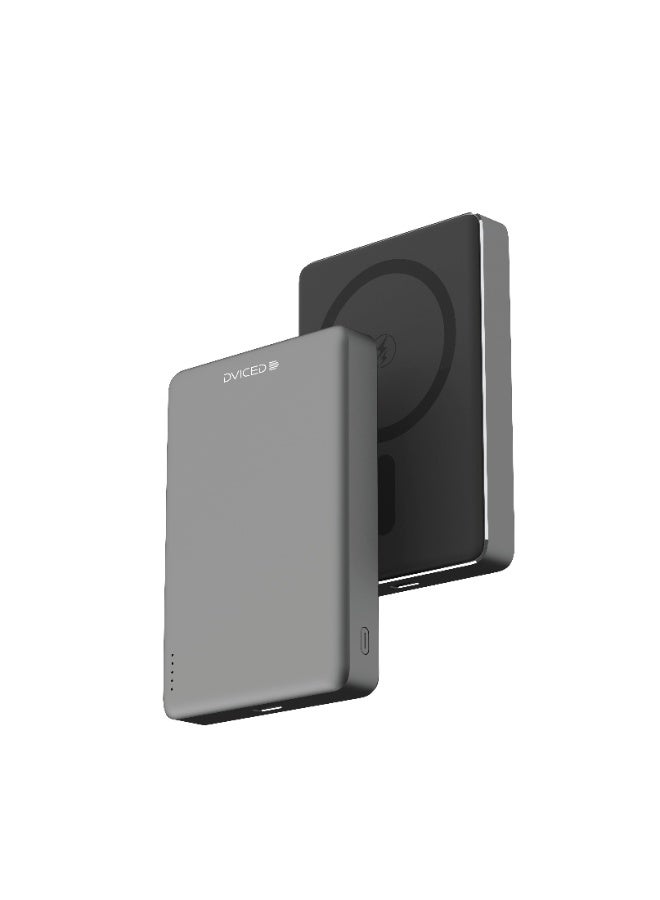 Dviced Ultrathin MagsafePower bank with 10000mAh capacity - Grey - Image 1