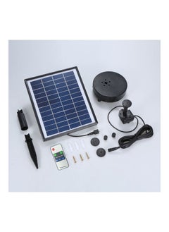 Y&D Solar Powered LED Fountain Water Pump Black/White/Grey Panel (22x19), (7.5 x4x6)centimeter  - Image 5