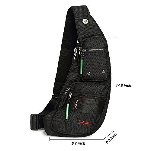 NICGID Sling Bag Chest Shoulder Backpack Crossbody Bags Casual Daypack for Men Women - Image 5