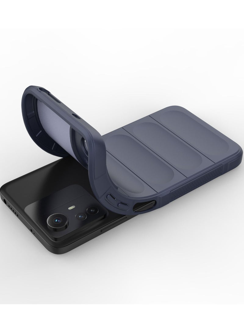 GOLDEN MASK Compatible With Xiaomi Redmi Note 12S Magic Case ShockProof (Dark Blue)  - Image 5