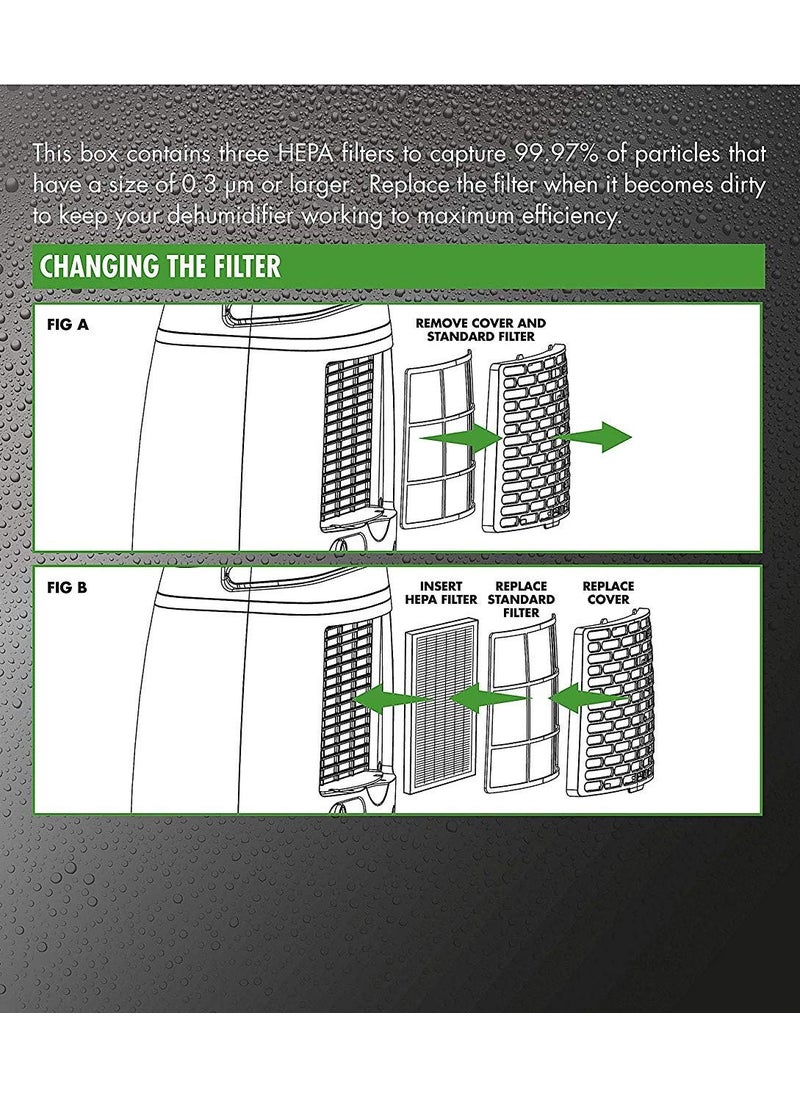 POWER PYE ELECTRONICS - Powerpye 12Lday filter PPYPDZ12A HEPA AIR FILTER ONLY FOR PPYPDZ12A Model - Image 1