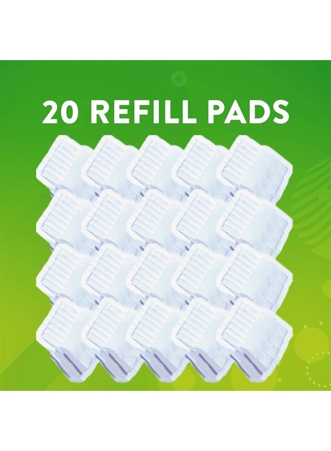Scrubbing Bubbles Flushable Toilet Wand Refills, Fresh Brush Toilet Cleaner Refill Pads, Cleans Limescale & Fights Odors, Citrus Scent, 20 Count, Pack of 2 - Image 4