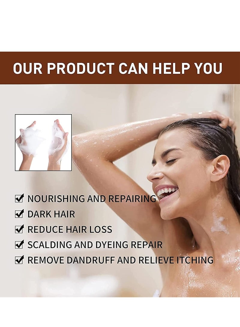 100g Polygonum Multiflorum Shampoo Soap, Black and Thick Hair Polygonum Bar, He Shou Wu Shampoo Soap, Natural Polygonum Hair Soap, Promotes Hair Growth and Prevents Hair Loss (1PCS) - Image 4