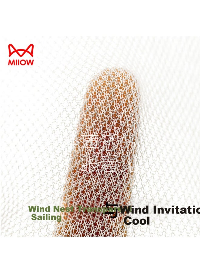 Miiow 5 Double Mint Factor Socks For Women, Summer Mesh Boat Socks, Breathable Ice Silk Socks, Odor-resistant Solid Color Short Socks - Image 2