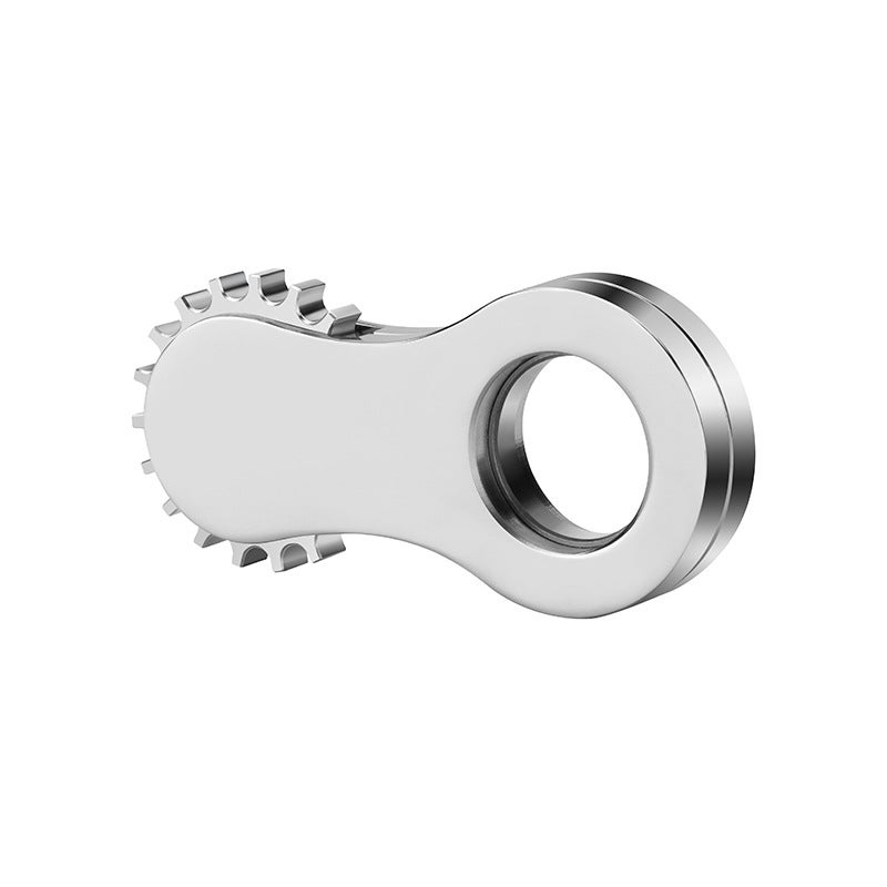 Stainless Steel Fidget Spinner Ring King Serrated Edition - Image 5