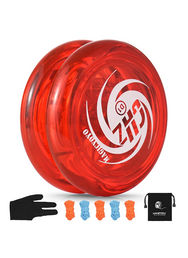 Magic Yoyo Responsive Yoyo for Kids Yo-Yo Ball with 5 Replacement Strings Glove Storage Pouch for Beginners  - Image 1