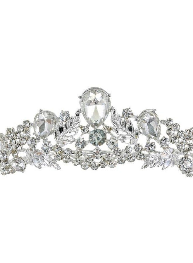 SAMKY Bridal Tiara Crown With Rhinestone Wedding Headpiece Bride'S Crystal Hair Accessories For Woman - Image 3